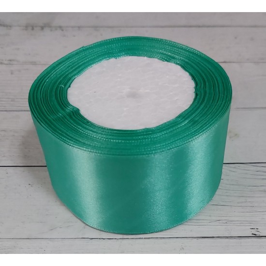 ОПТ Ленты атласные однотонные 5 см*25 ярдов цв. тиффани 54, цена за катушку